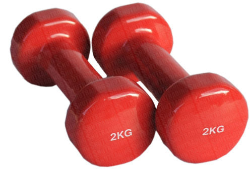 Coloured PVC Dumbbell - Main Image